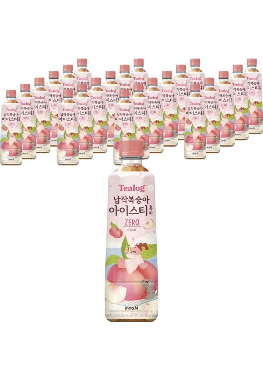 티로그 납작복숭아 아이스티 홍차 제로 500ml 24개 무료배송